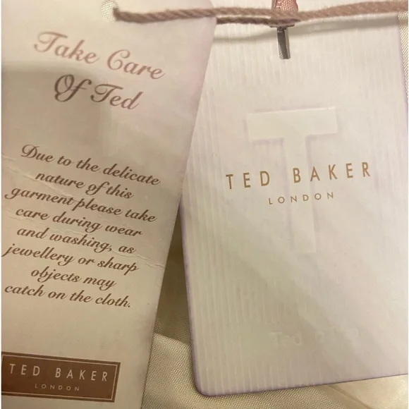 TED BAKER IMOEN OPULENT ORIENT JACQUARD PRINTED DRESS & PURSE - Picture 8 of 8